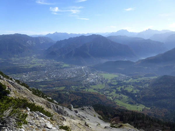 Περιήγηση Πεζοπορία Στο Βουνό Hochstaufen Στη Βαυαρία Γερμανία — Φωτογραφία Αρχείου