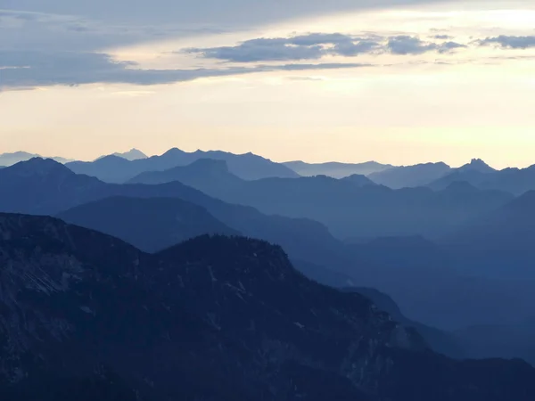 Vista Panorâmica Montanha Magical Untersberg Baviera Alemanha Horário Verão — Fotografia de Stock