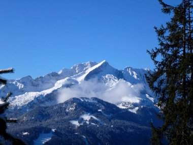 Alpspitze dağı, Wetterstein dağı kitlesi, Bavyera, Almanya