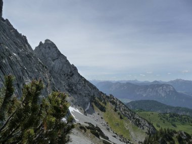 Ferrata üzerinden Widauersteig, Scheffauer Dağı, Tyrol, Avusturya