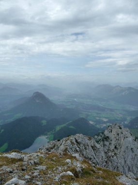 Ferrata üzerinden Widauersteig, Scheffauer Dağı, Tyrol, Avusturya