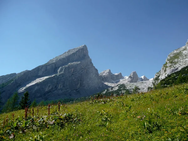 Watzmann Horská Turistika Bavorsko Německo — Stock fotografie