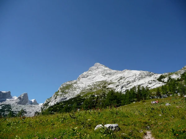 Watzmann Mountain Hiking Baviera Alemanha — Fotografia de Stock