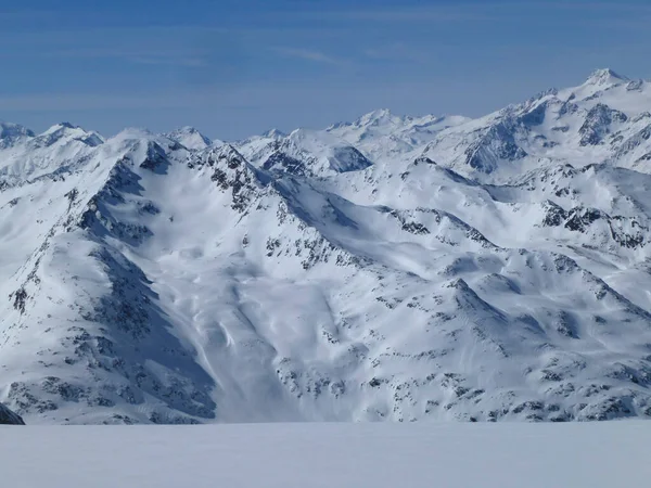 Гора Вильдер Фафф Лыжный Тур Тироль Австрия — стоковое фото