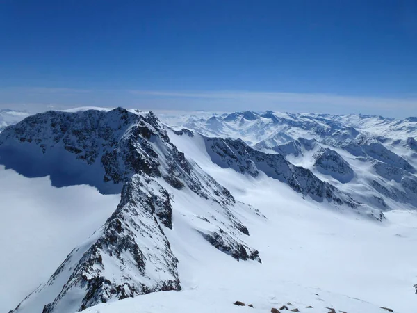 Wilder Pfaff Mountain Scialpinismo Tirolo Austria — Foto Stock