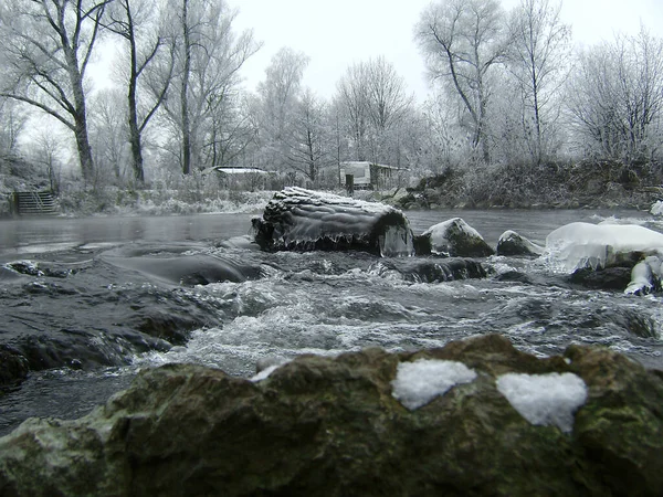 Impressioni Del Paesaggio Invernale Baviera Tedesco — Foto Stock