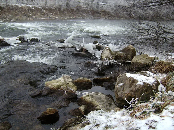 Winterlandschaftsimpressionen Bayern — Stockfoto