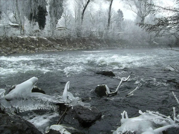 Impresiones Del Paisaje Invernal Baviera Alemania — Foto de Stock