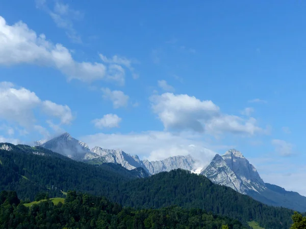 Escursione Alta Montagna Zugspitze Baviera Germania Estate — Foto Stock