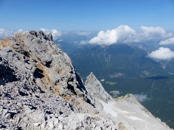 Haute Randonnée Alpine Montagne Zugspitze Bavière Allemagne Été — Photo