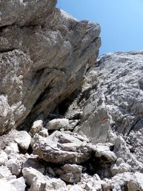 Ferrata, Stopselzieher, Bavyera, Almanya üzerinden Zugspitze
