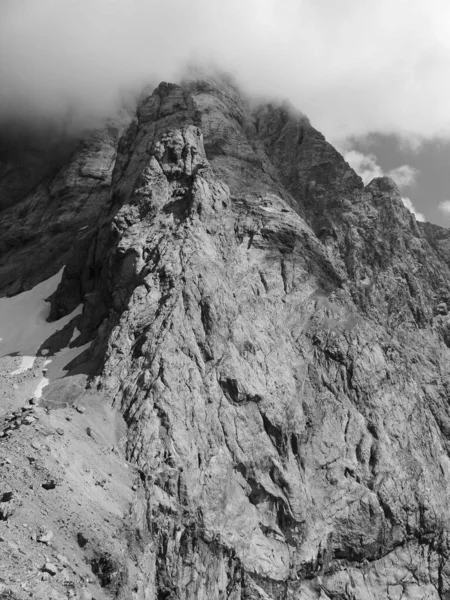 Πεζοπορία Περιοδεία Στο Βουνό Zugspitze Βαυαρία Γερμανία — Φωτογραφία Αρχείου