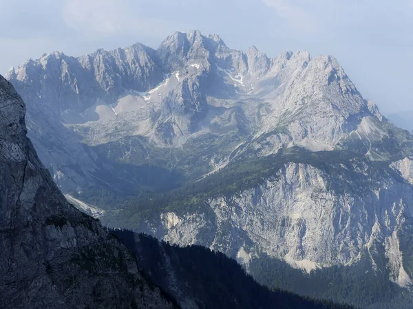 Magas Alpesi Túra Zugspitze Hegység Bajorország Németország Nyáron — Stock Fotó