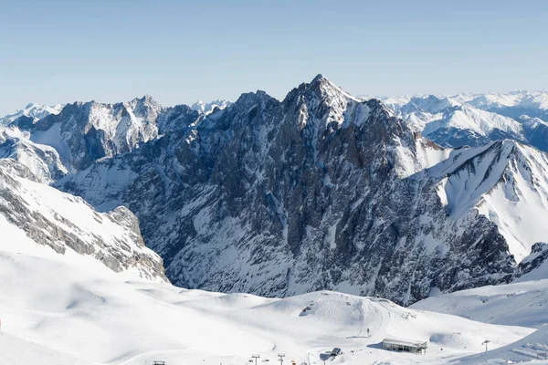 Mountain View Zugspitze Bavaria Germany Wintertime — Stock Photo, Image