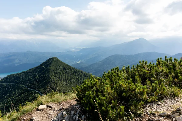 Vista Panoramica Sul Monte Herzogstand Baviera Germania — Foto Stock