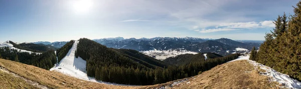 Panoramablick Auf Die Hornle Berge Bayern Deutschland — Stockfoto