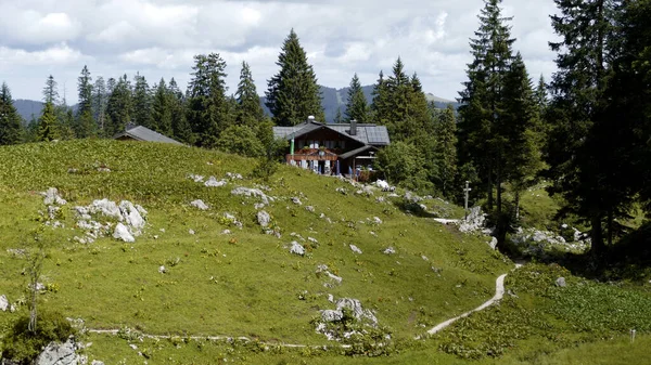 Cabaña Tutzinger Benediktenwand Tour Montaña Baviera Alemania —  Fotos de Stock