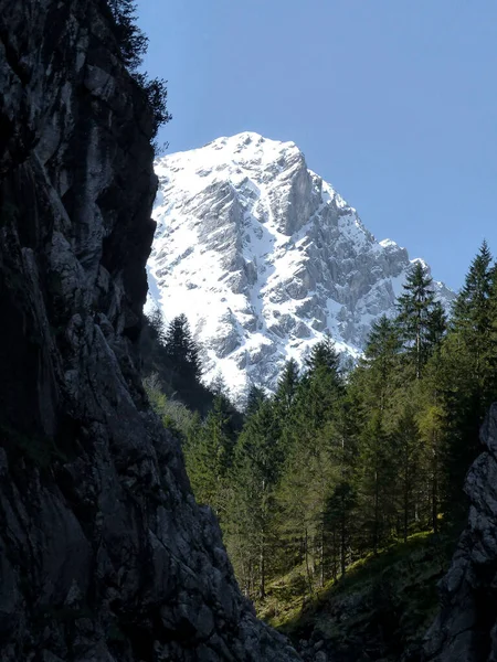 Tur Montan Canion Hollental Bavaria Germania — Fotografie, imagine de stoc