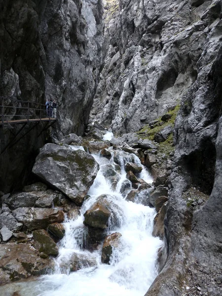 Hollental Canyon Mountain Tour Bayern Tyskland — Stockfoto