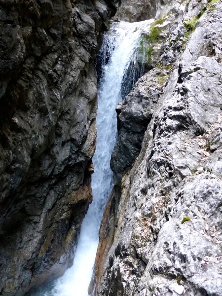 Hollentalschlucht Bergtour Bayern Deutschland — Stockfoto