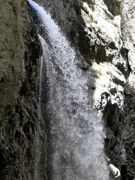 Hollental Canyon Mountain Tour Bavorsko Německo — Stock fotografie