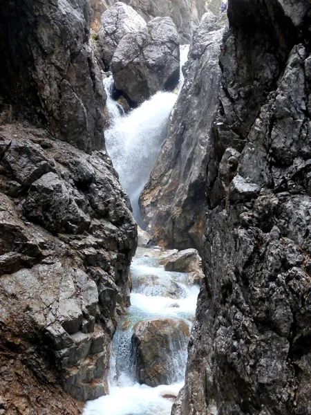 Hollental Canyon Mountain Tour Bayern Tyskland — Stockfoto