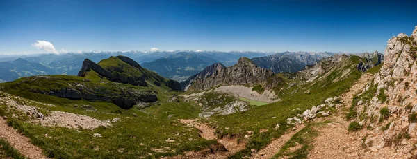 Avusturya Nın Tyrol Kentindeki Rofan Dağlarının Panorama Manzarası — Stok fotoğraf