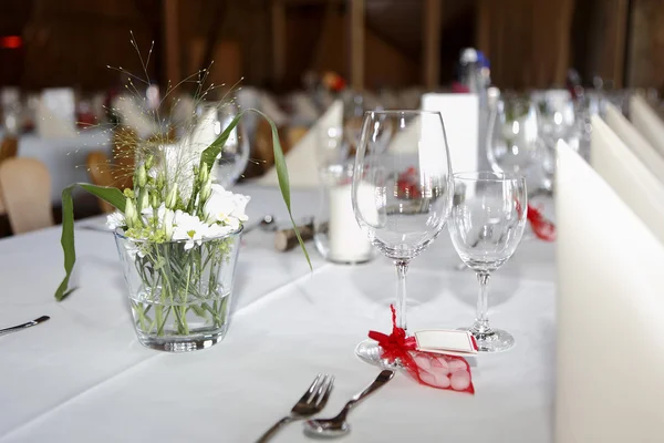 結婚式のテーブルのレイアウト — ストック写真