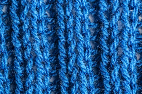 Closeup of blue wool — Stock Photo, Image