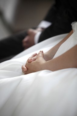 Bir gelin ve damat dua