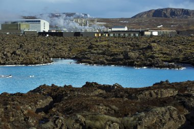Jeotermal banyosu Blue Lagoon İzlanda '