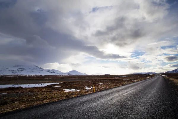 Ring road in Iceland in spring — Stock Photo, Image