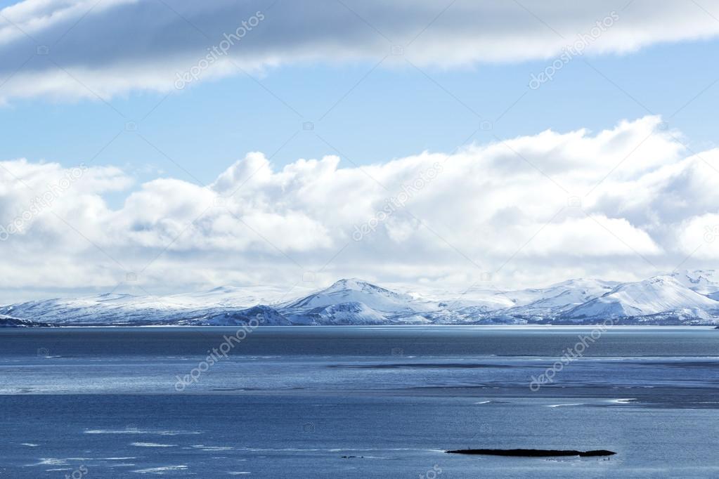 Impressive winter mountain landscape