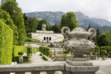 Castle park Linderhof Bavaria, Almanya için