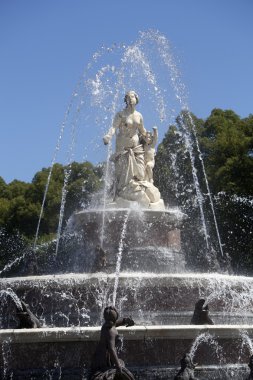 Herrenchiemsee, Bavyera Çeşmede Latona heykeli