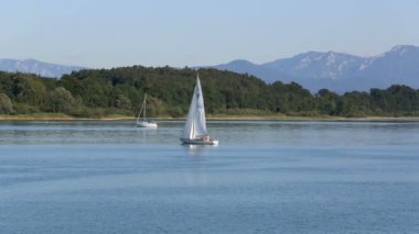 Bavyera Gölü Chiemsee yelken