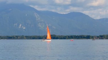 Bavyera Gölü Chiemsee yelken