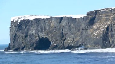 Kışın South Iceland'deki / daki Yarımadası Dyrholaey