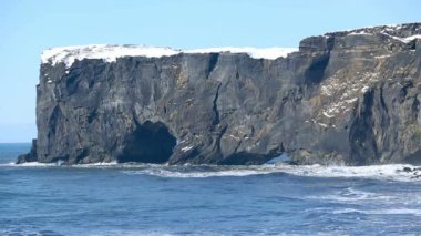 South Iceland'deki / daki Yarımadası Dyrholaey
