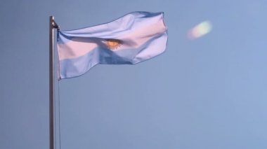 Arjantin bayrağı yavaş hareket