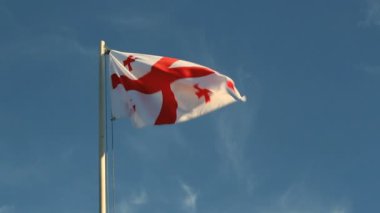 Ağır çekimde Georgia bayrak