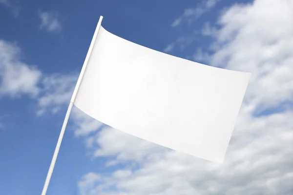 Белый флаг за мир — стоковое фото