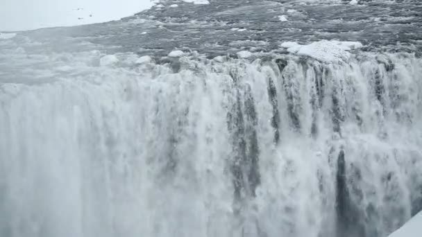 Cascade Dettifoss en hiver, Islande 