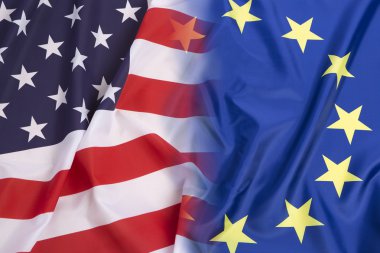 US flag vs. European Union flag