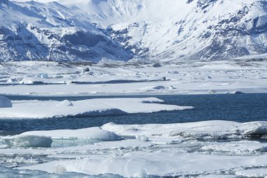 Buzul göl Jokulsarlon, İzlanda