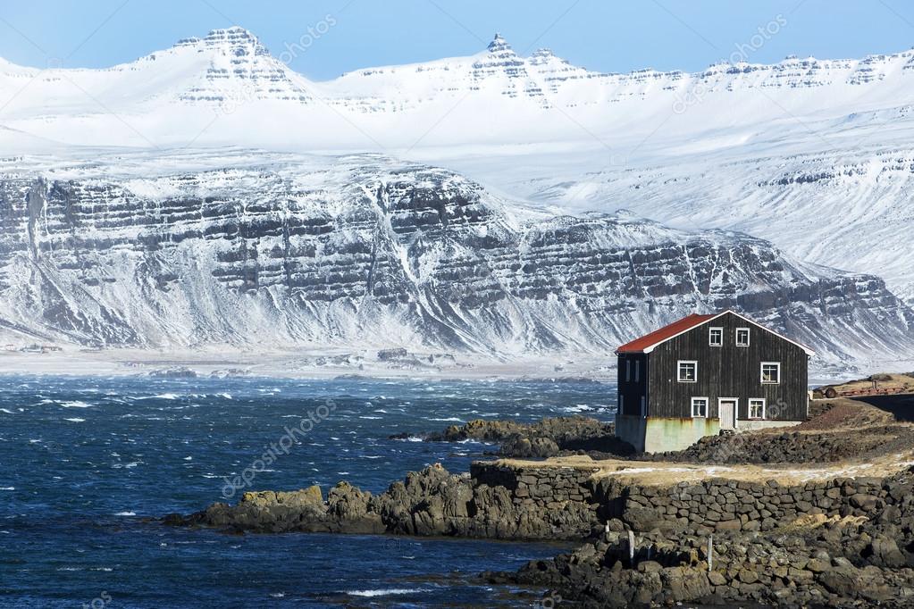 House at the East coast of Iceland