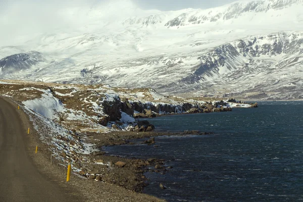 Ανατολή φιόρδ της Ισλανδίας — Φωτογραφία Αρχείου