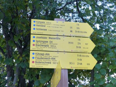 Bahar zamanı Bodenschneid dağına, Bavyera 'ya, Almanya' ya dağ yürüyüşü