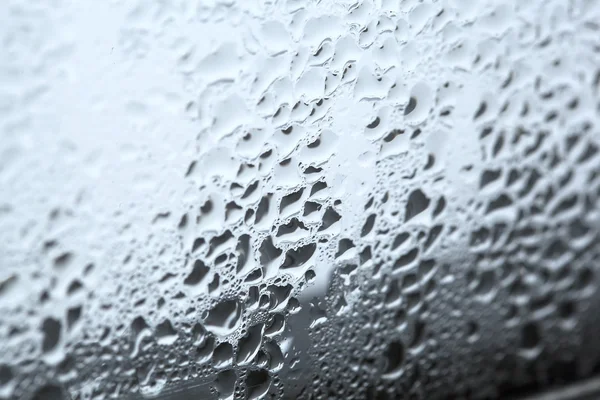 Closeup of humidity at a window — Stock Photo, Image