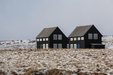 İzlanda 'da tipik evler